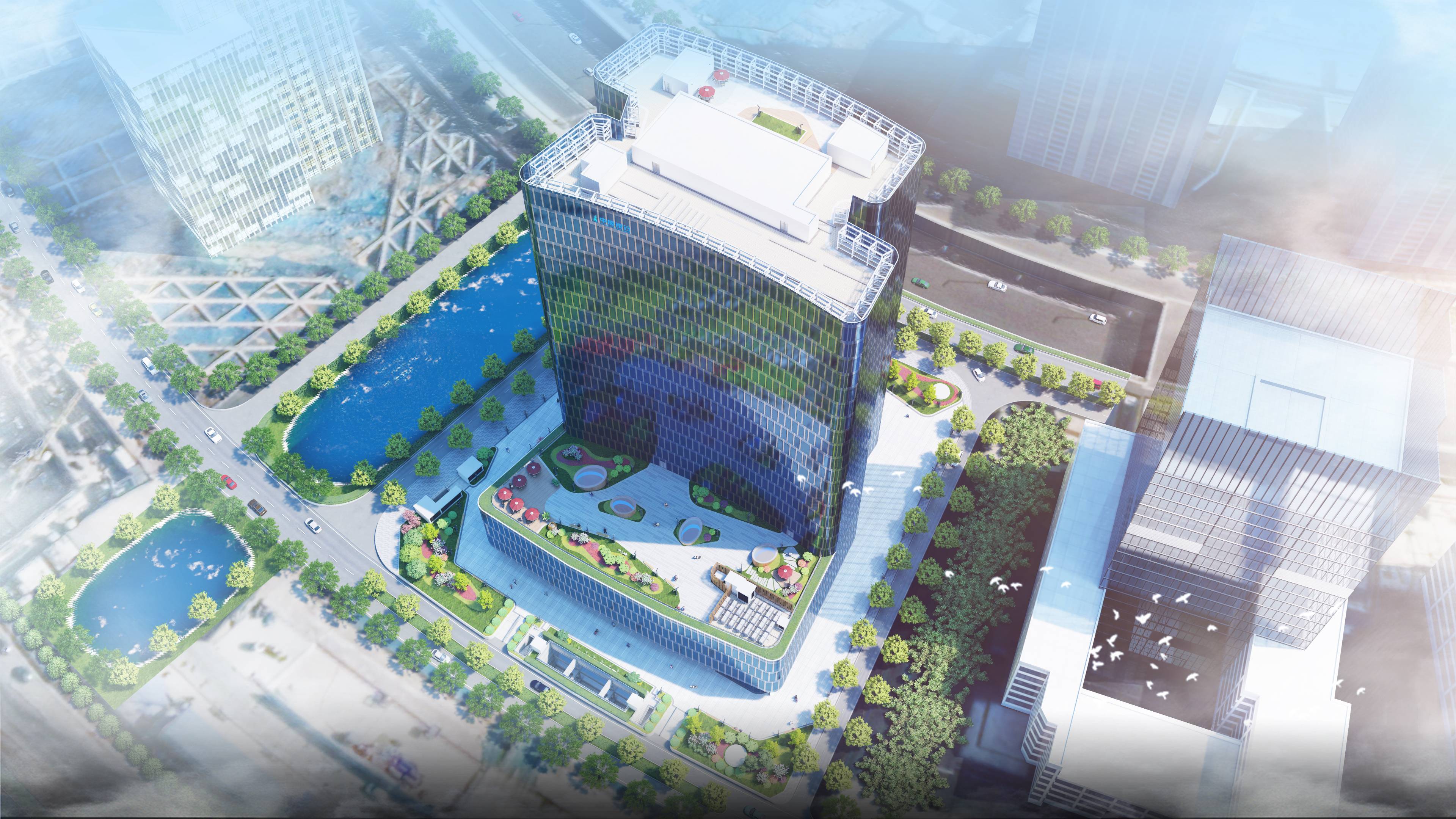 商业办公区（景观小品、商业休闲）